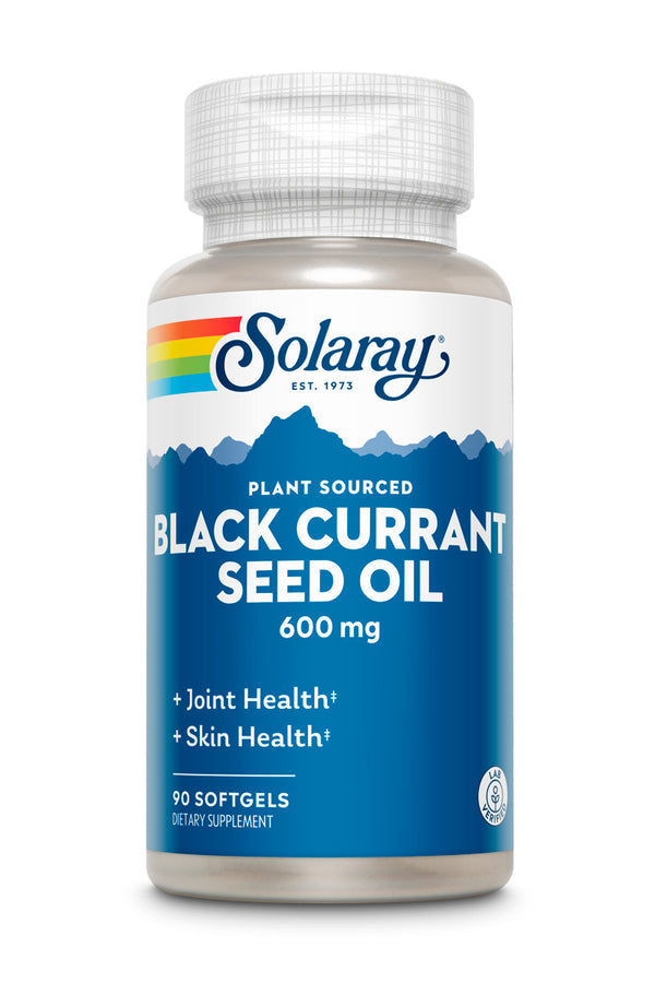 Solaray Black Currant Oil Seed Hexane Free, Softgel (Btl-Plastic) 600mg 90ct