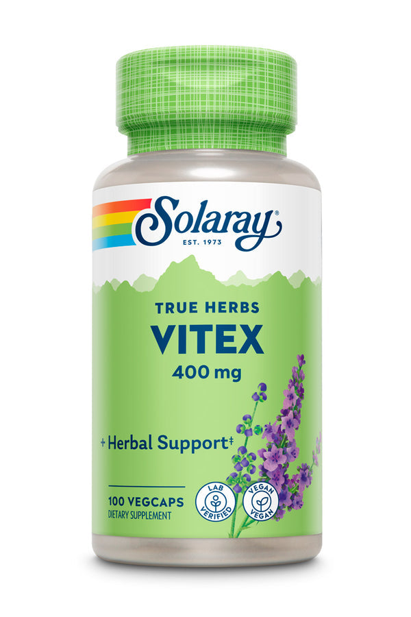 Solaray Vitex Berry Extract, Veg Cap (Btl-Plastic) 400mg 100ct