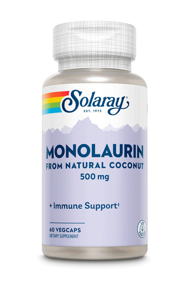 Solaray Monolaurin, Veg Cap (Btl-Plastic) 500mg 60ct