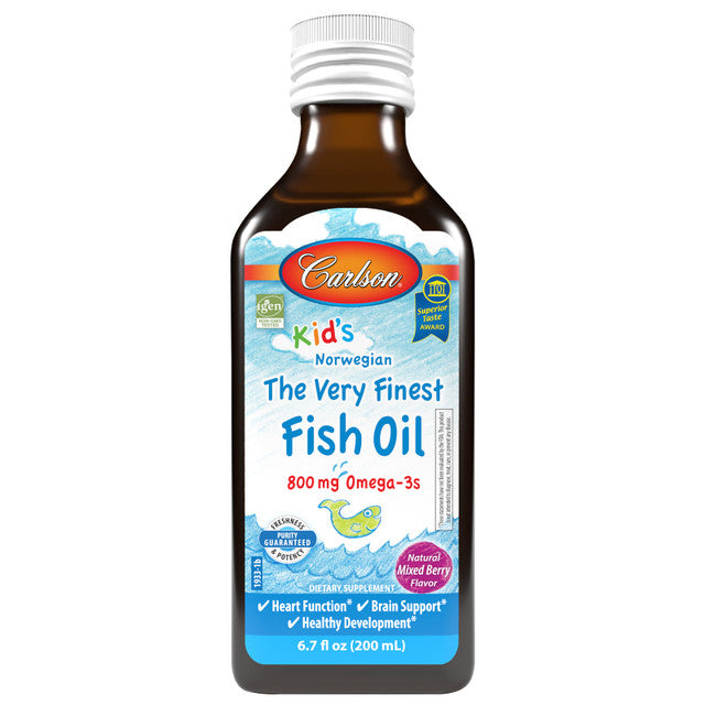 Carlson Labs Kid's The Very Finest Fish Oil, Mixed Berry 200 mL