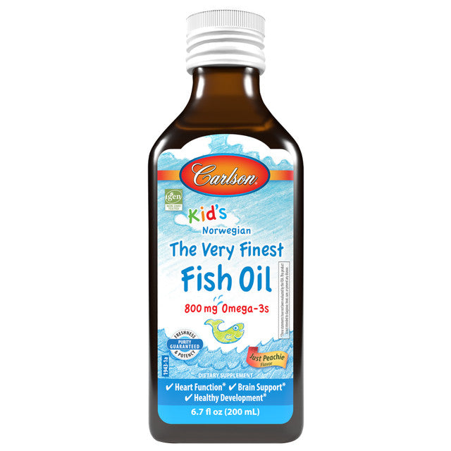 Carlson Labs Kid's The Very Finest Fish Oil, Just Peachie 200 mL