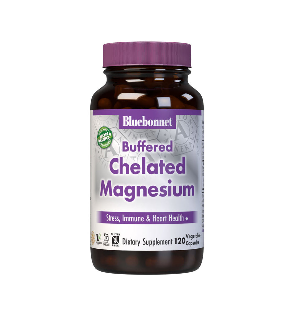 Bluebonnet ALBION BUFFERED CHELATED MAGNESIUM 120 Vegetable Capsules