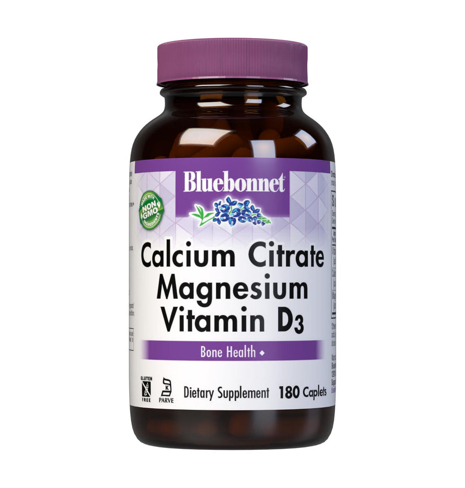 Bluebonnet CALCIUM CITRATE MAGNESIUM & VITAMIN D3 180 Caplets