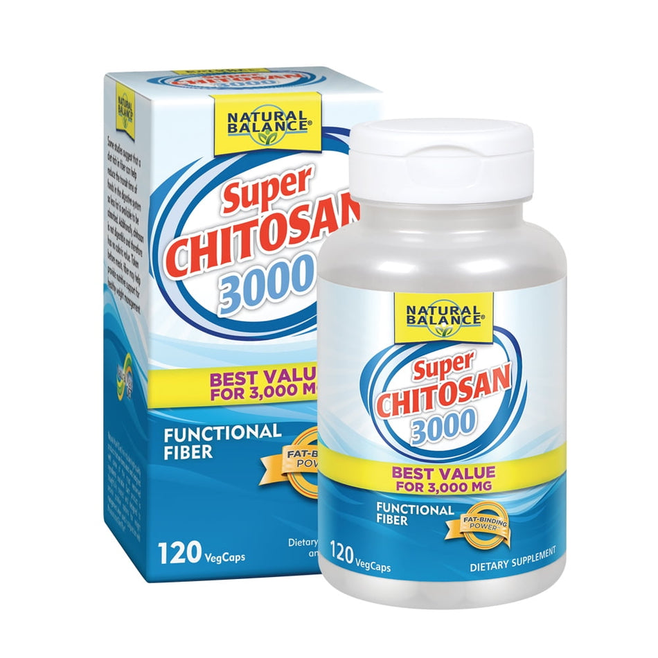 Natural Balance Chitosan 3000 Super, Veg Cap (Btl-Plastic) 120ct