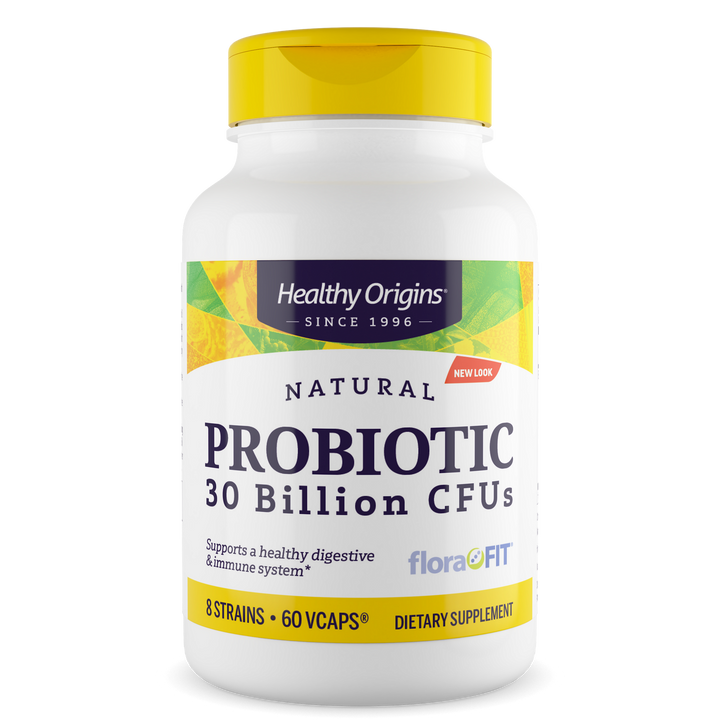 Healthy Origins Probiotic 30 Billion CFUs (8 Strains) Shelf Stable 60 Vcaps