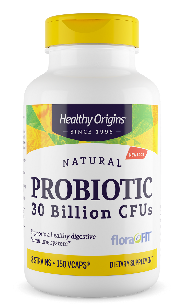 Healthy Origins Probiotic 30 Billion CFU's (8 Strains) Shelf Stable 150 Vcaps