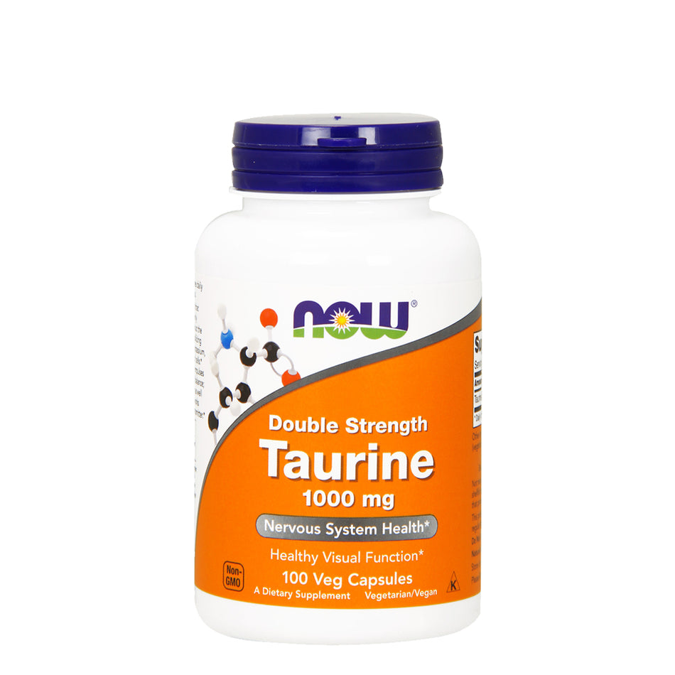 NOW FOOD Taurine, Double Strength 1000mg 100Veg Capsules