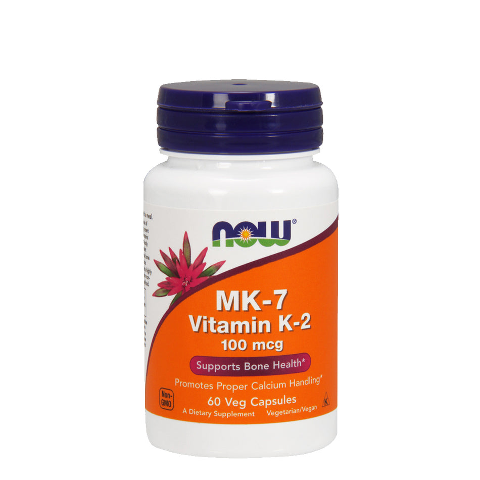 NOW FOOD MK-7 Vitamin K-2 100mcg 60Veg Capsules