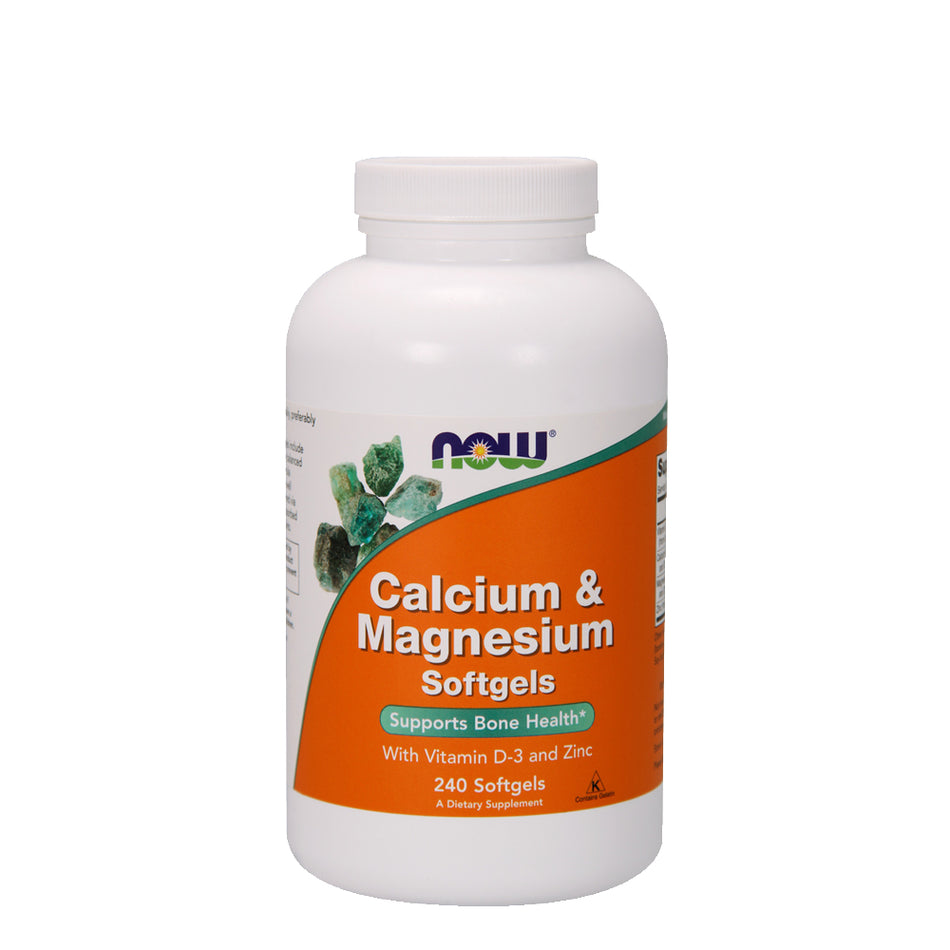 NOW FOOD Calcium & Magnesium D3+Zing 240Softgels