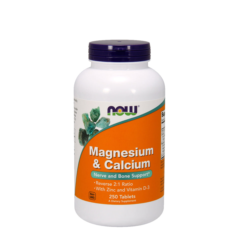 NOW FOOD Magnesium & Calcium 2:1 RATIO 250Tablets