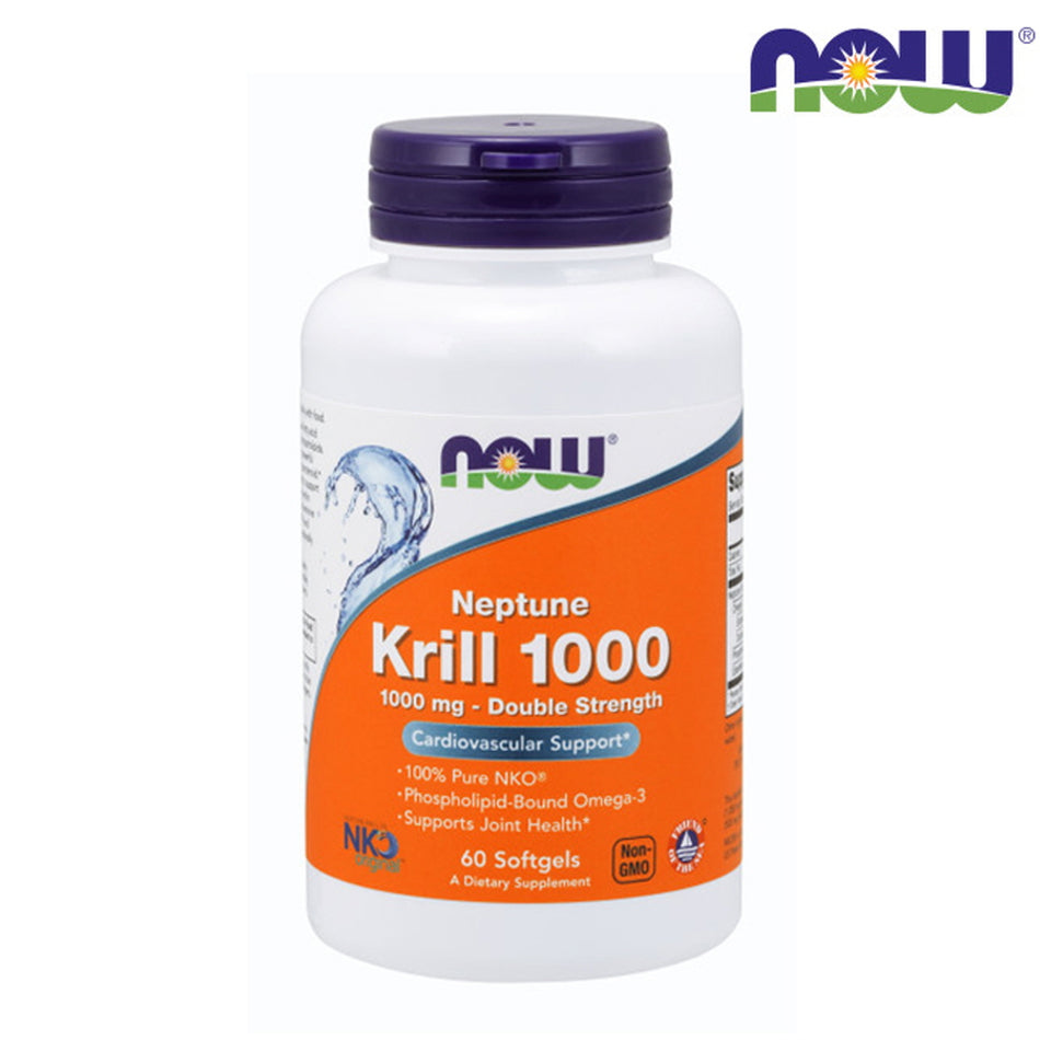 NOW FOOD Neptune Krill Double Strength 1000mg 60Softgels