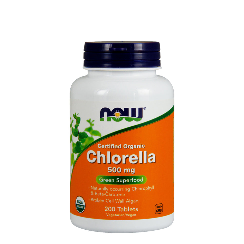 NOW FOOD Chlorella 500mg Organic 200Tablets