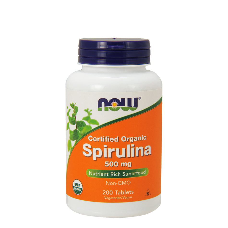 NOW FOOD Spirulina 500mg 200Tablets Organic