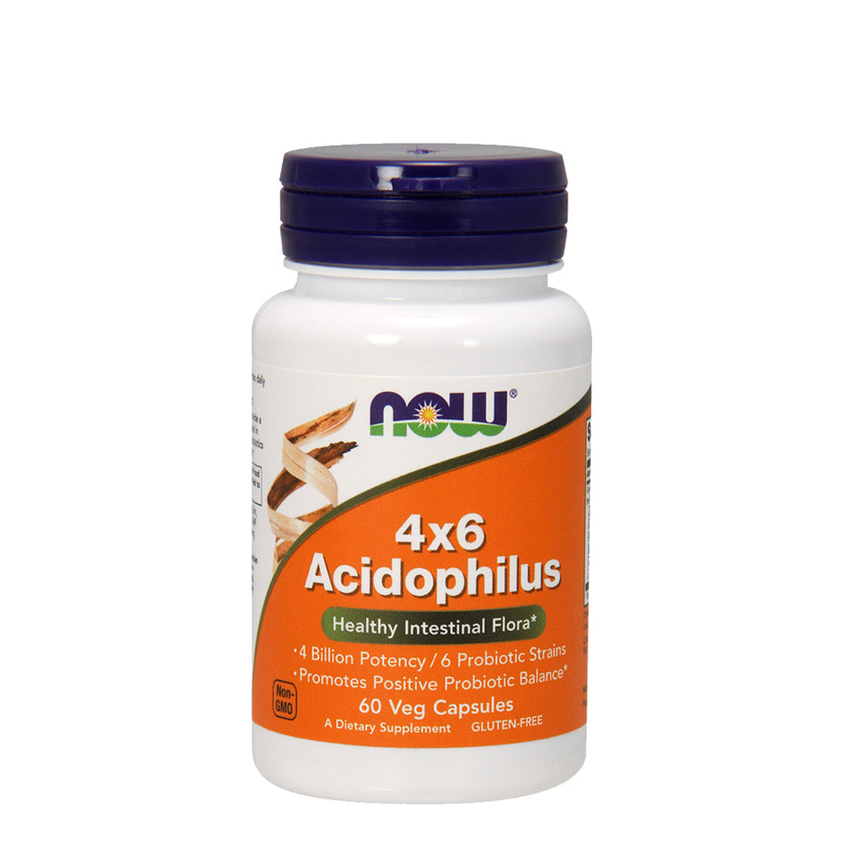 NOW FOOD Acidophilus 4X6 60 Veg Capsules