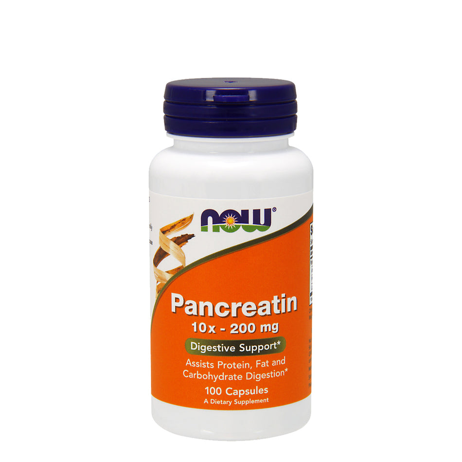 NOW FOOD Pancreatin 10X 200mg 100Capsules