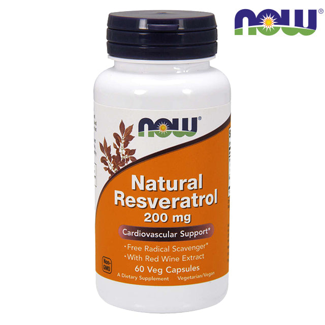 NOOW FOOD Natural Resveratrol 200mg 60Veg Capsules