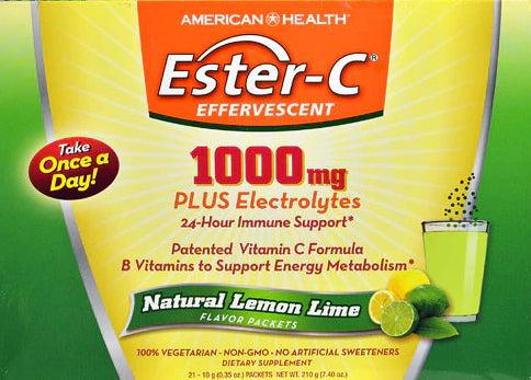 Ester-C® 1000 mg Effervescent – Lemon Lime