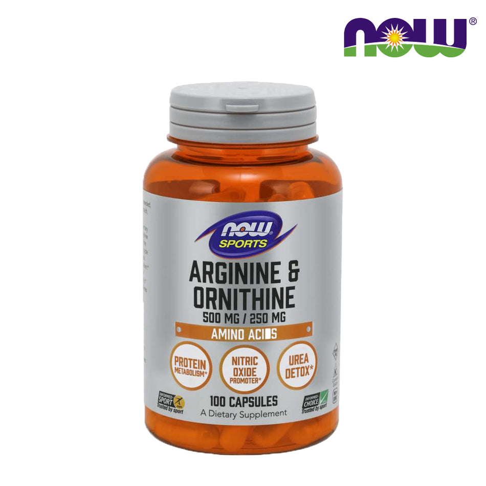 NOW FOOD Arginine & Ornithine 500 mg / 250 mg 100Capsules