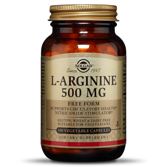 Solgar L-Arginine 500mg 100Vcaps