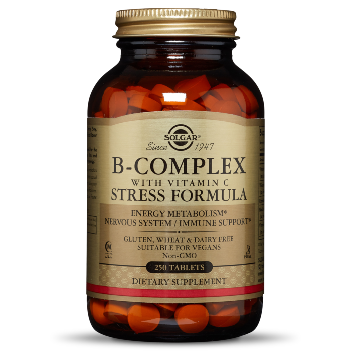 Solgar B-COMPLEX WITH VITAMIN C STRESS FORMULA 250 TABLETS