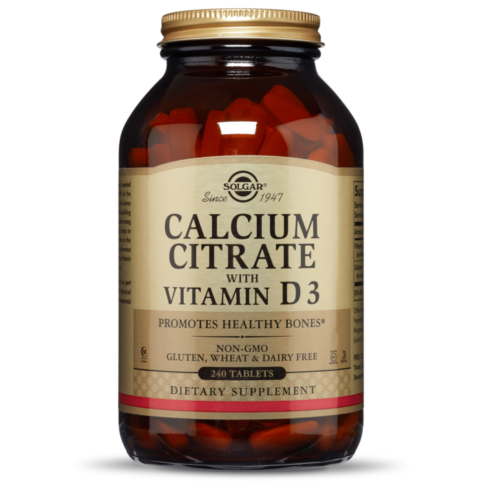 Solgar Calcium Citrate with Vitamin D3 240 tabs