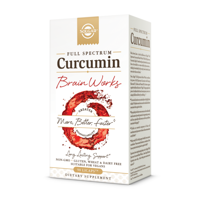 FULL SPECTRUM CURCUMIN BRAIN WORKS 90LICAPS