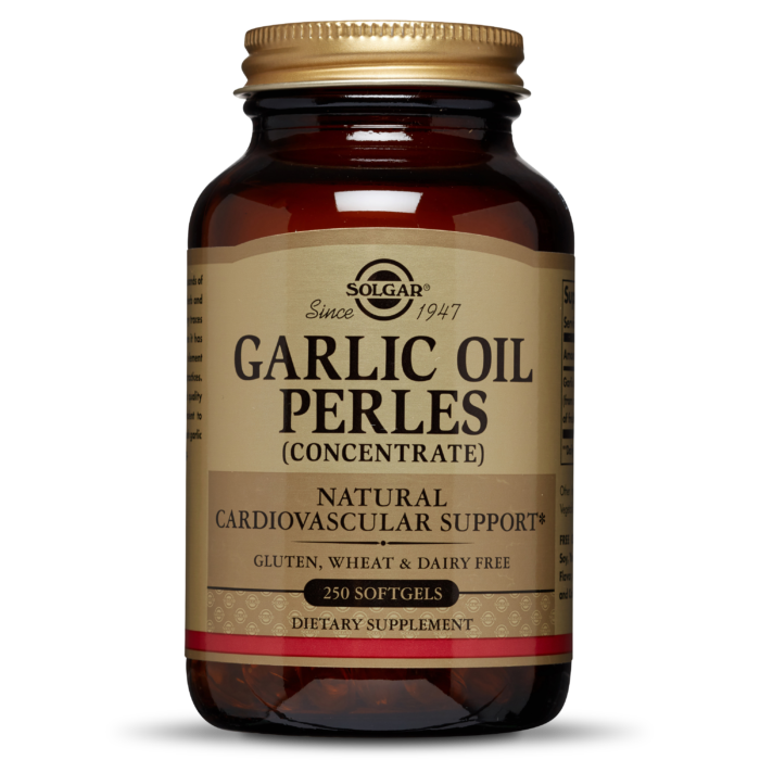 Solgar GARLIC OIL PERLES 250 SOFTGELS (REDUCED ODOR)