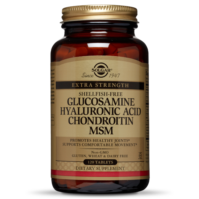 Solgar Glucosamine Hyaluronic Acid Chondroitin MSM 120 Tabs