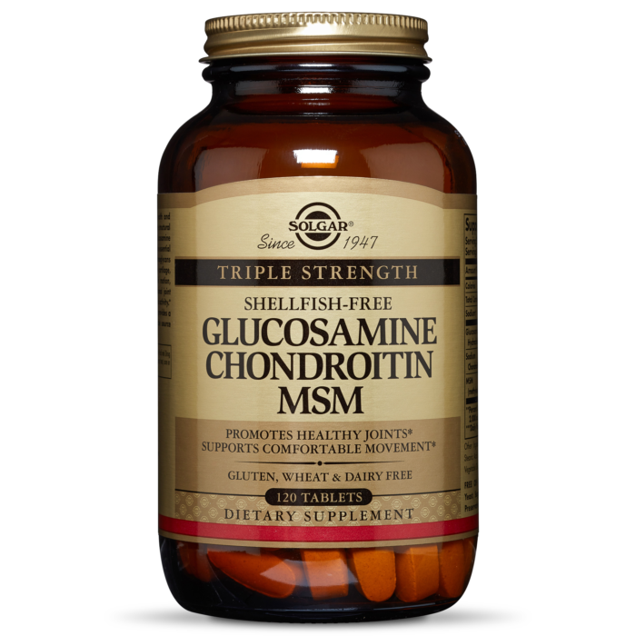 Solgar Triple Strength Glucosamine Chondroitin MSM 120 Tablets