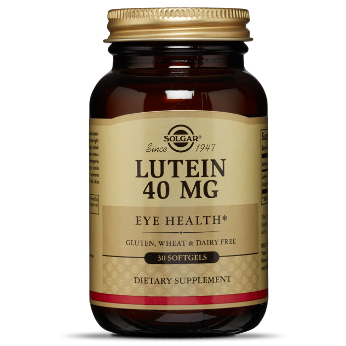 Solgar LUTEIN 40MG 30 SOFTGELS