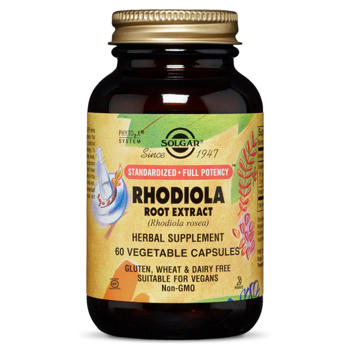 Solgar SFP RHODIOLA ROOT EXTRACT 60 VEGETABLE CAPSULES