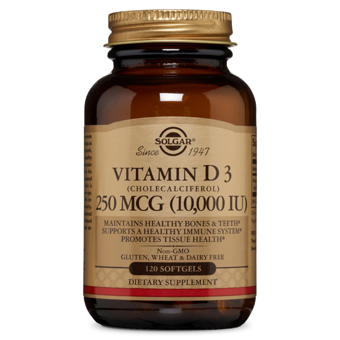 Solgar Vitamin D3 (Cholecalciferol) 10,000 IU 120 Softgels